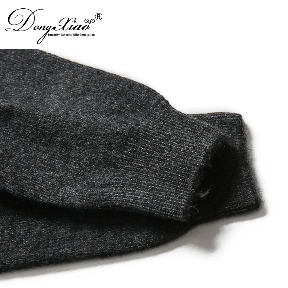 high waist elastic band wool winter thicker woman long pants