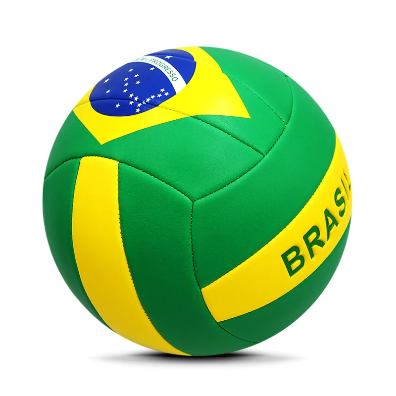 Brazil Country Flag Promotional Mini Volleyball Ball in Bulk,New Rubber Bladder Size 5 4 Volleyball