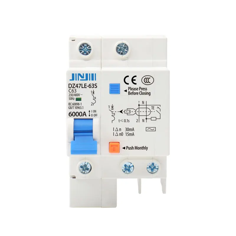 ODM OEM 1P+N 6A 10A 16A 20A 25A 32A RCD Circuit Breaker RCCB Residual Current Circuit Breaker With CE Certificate