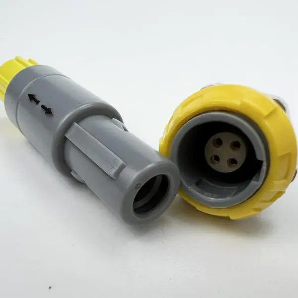 Connector manufacture LEMOS PKA PKG PAG  ODUS  S21M S11M G51M G11M 2 to 14 pins plastic 14mm hole size   push connector