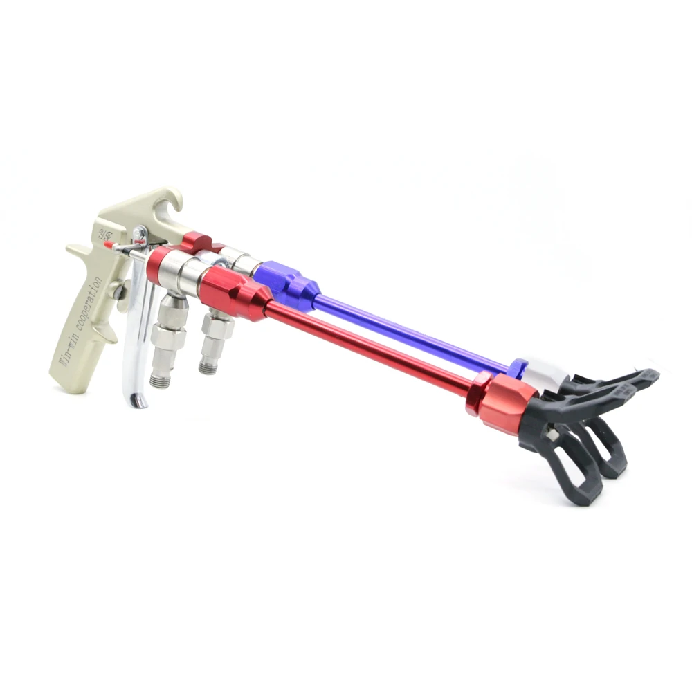 Two components spray gun for two paint material spraying  Dual Tip Spray Gun