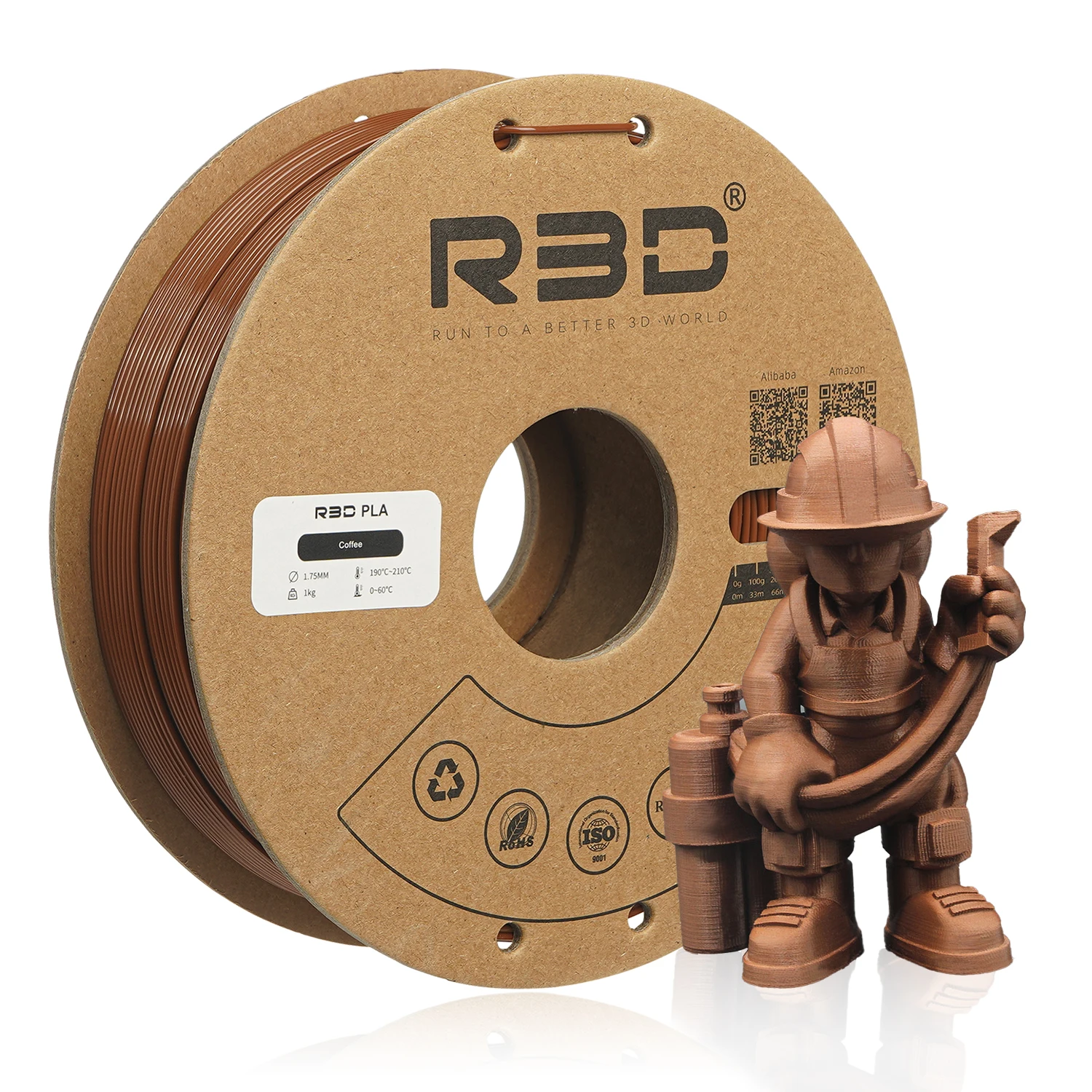 R3D оптовая продажа оптом 20 рулонов PLA 3d печати нити