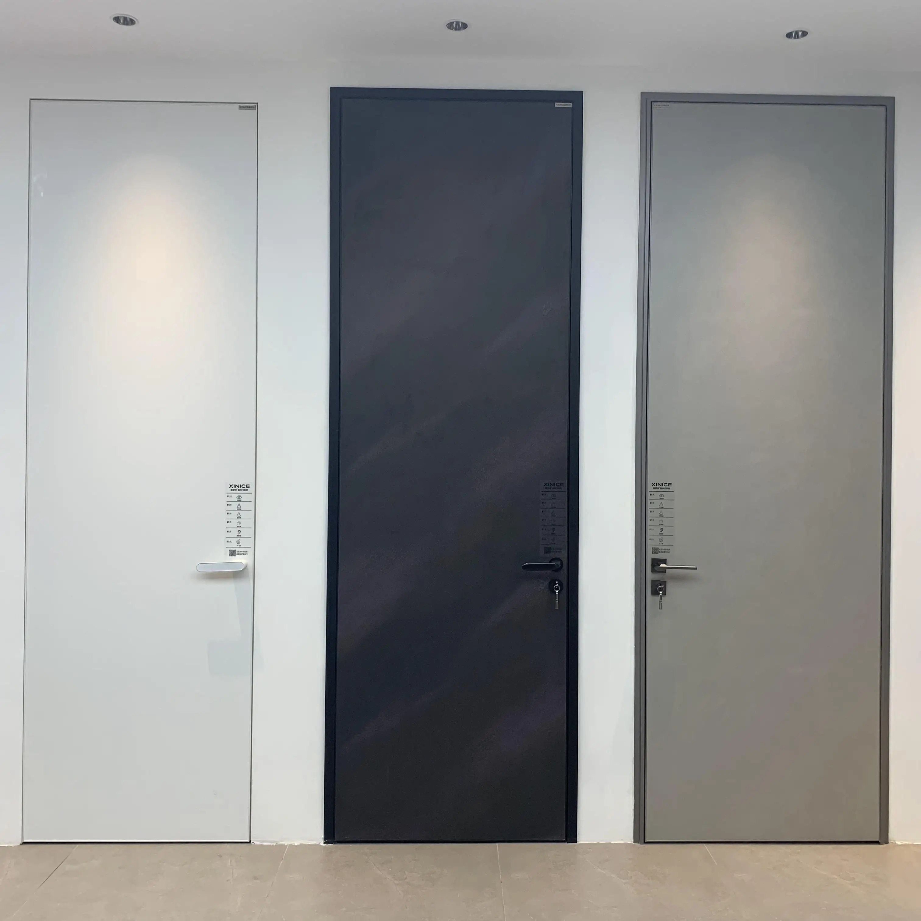 JBDhome, роскошный вход из сплава, современный вход из кованого железа, дверь из цельного дерева, качели, другие деревянные невидимые межкомнатные двери