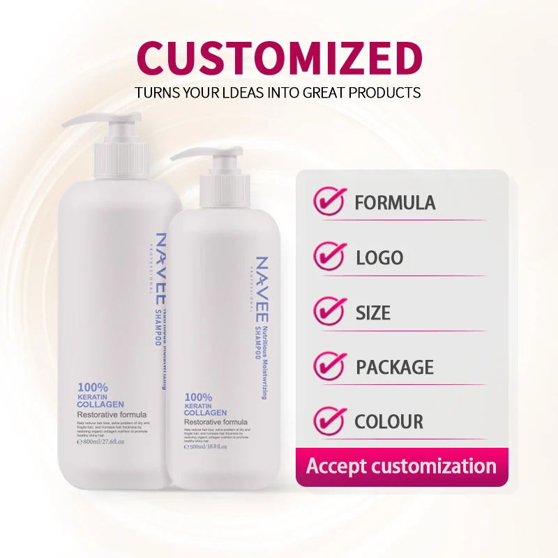 Natural butterfly bean and black sesame extract hair shampoo for men to make hair black and glossy