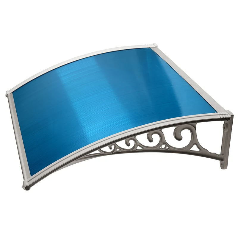 PC поликарбонатный лист ясные пластиковые навесы Балконный навес кронштейн дождь тент царапины решение