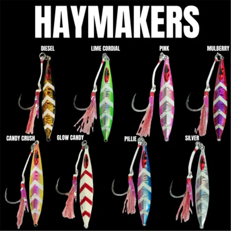Fishing Lures Slow Pitch 60g 80g 120g 180g Saltwater Vertical Jigging Lures Speed Sinking Metal Lead Jigging Lures