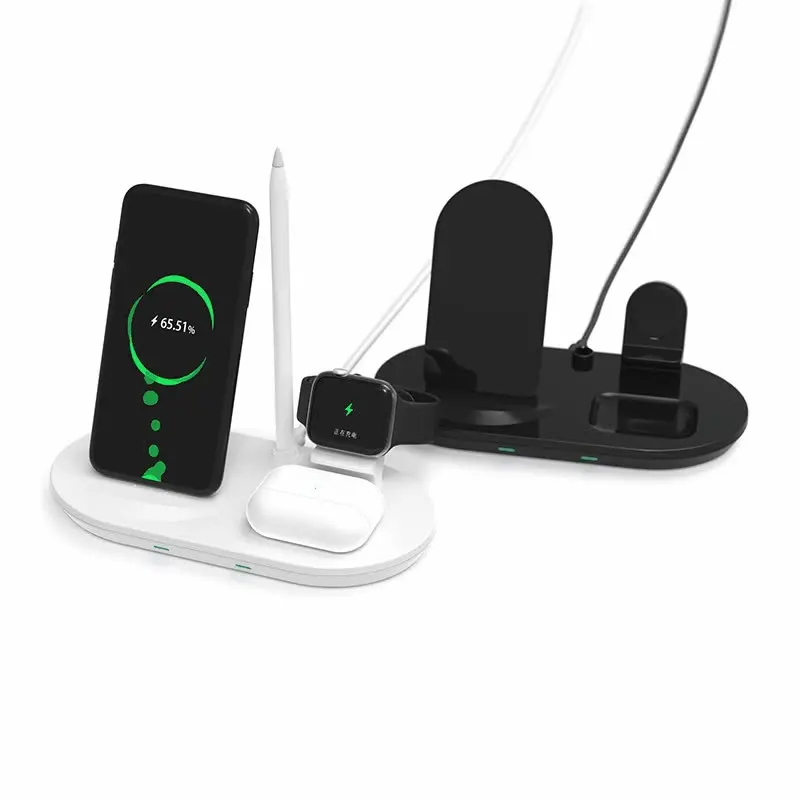 Прямая продажа с завода, многофункциональное Беспроводное зарядное устройство 3 в 1 15 Вт, быстрое зарядное устройство Qi