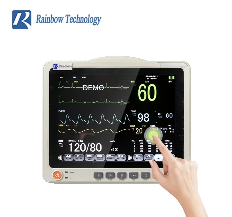 Medical Supplies Rainbow official 12 inch Vital Sign Patient Monitor Bulk Price PM-9000A+