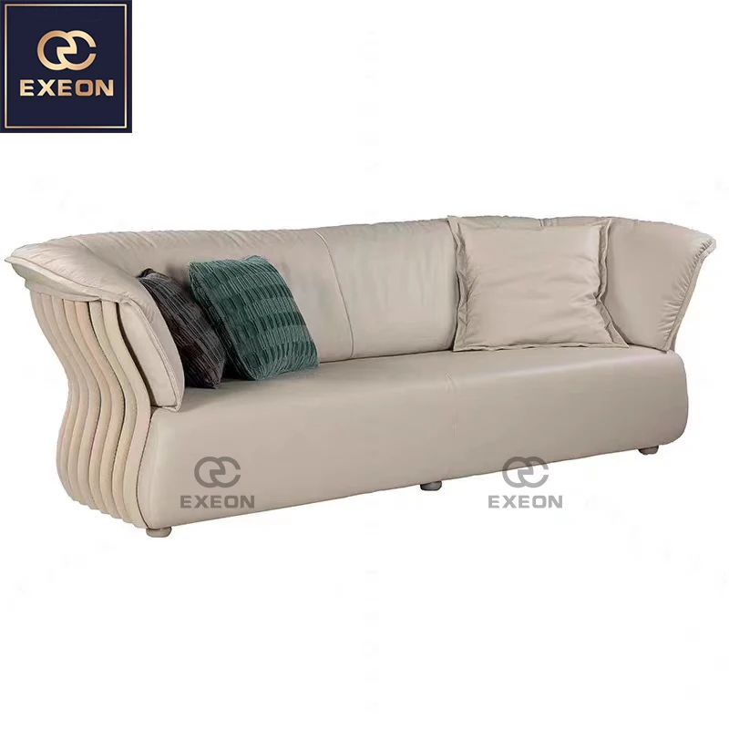 Source Italy Light Luxury Modern leather Sofa Combination High-end Hotel Negotiation Area Sofa Combination
