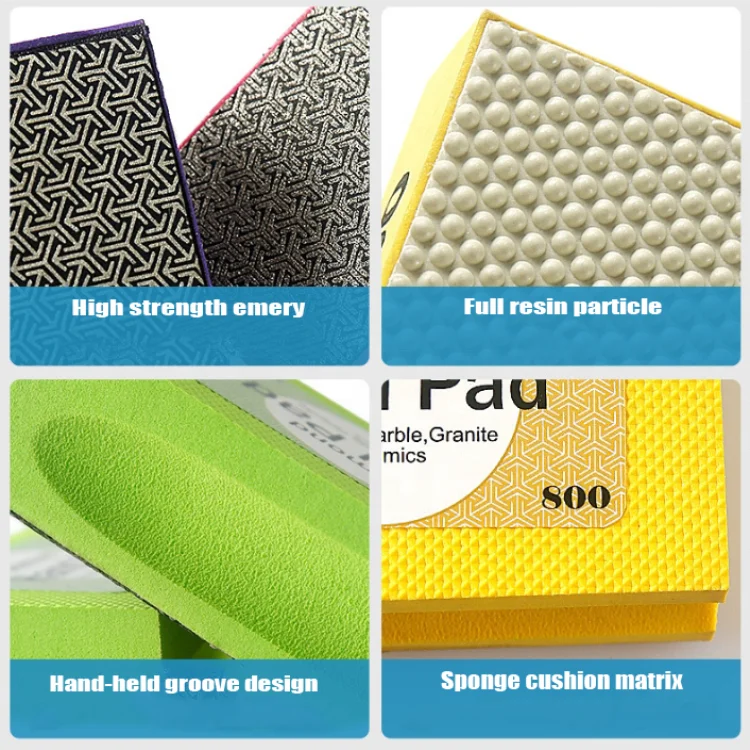 Electroplate Diamond Hand Polishing Pad For Stone Granite Marble Glass Polishing