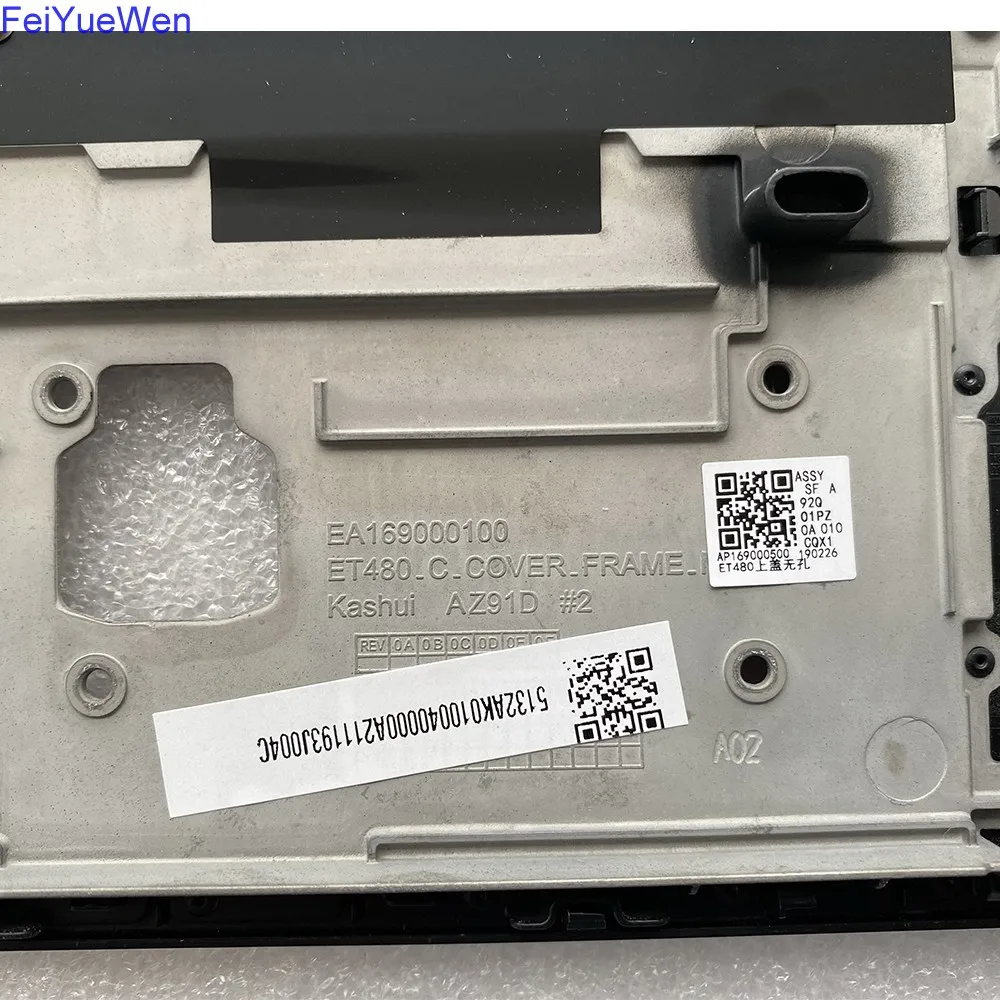 Brand New Keyboard Bezel Cover Case For Lenovo ThinkPad T480 Palmrest Cover Touchpad Without  Fingerprint 01YR505