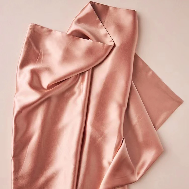 Custom logo 100% mulberry 16mm soft charmeuse silk pillow case woven oeko tex caramel mulberry silk pillowcase zip