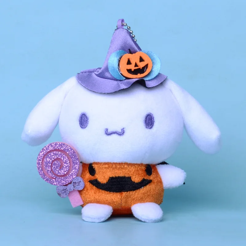 H Kitty Halloween Key Chain Cartoon backpack Pendant Pumpkin candy Plush Doll Children Toys Gift