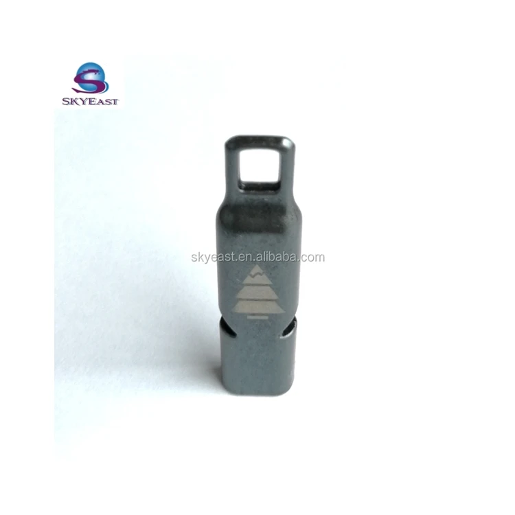Factory direct supply Multi-Function Printed Logo Metal Whistle Zipper Pull