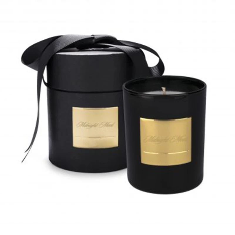  Mescente Wholesale Luxury Custom Private Label Aromatherapy Scented Soy Wax Candles Gift Set In Glass