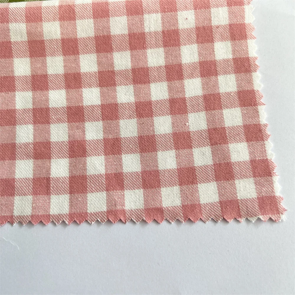 100% cotton woven yarn dyed check ready bulk one side brush wholesale stock flannel import gingham shirt fabric from china