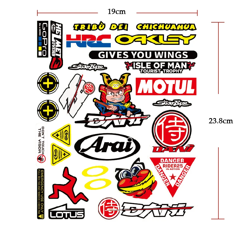  custome vinyl adhesive bike decals and stickers graphics logo design waterproof refletive motorcycle helmet