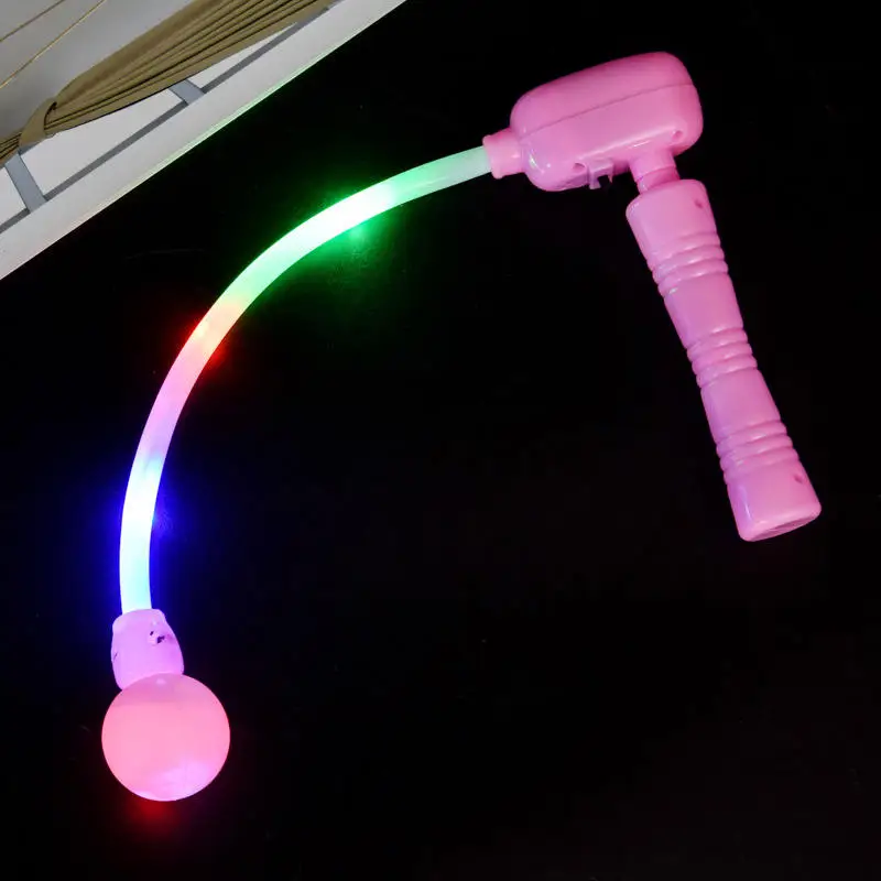 Wholesale colorful glow rotating stick with music swing lights festival flashing rotate stick LED ball