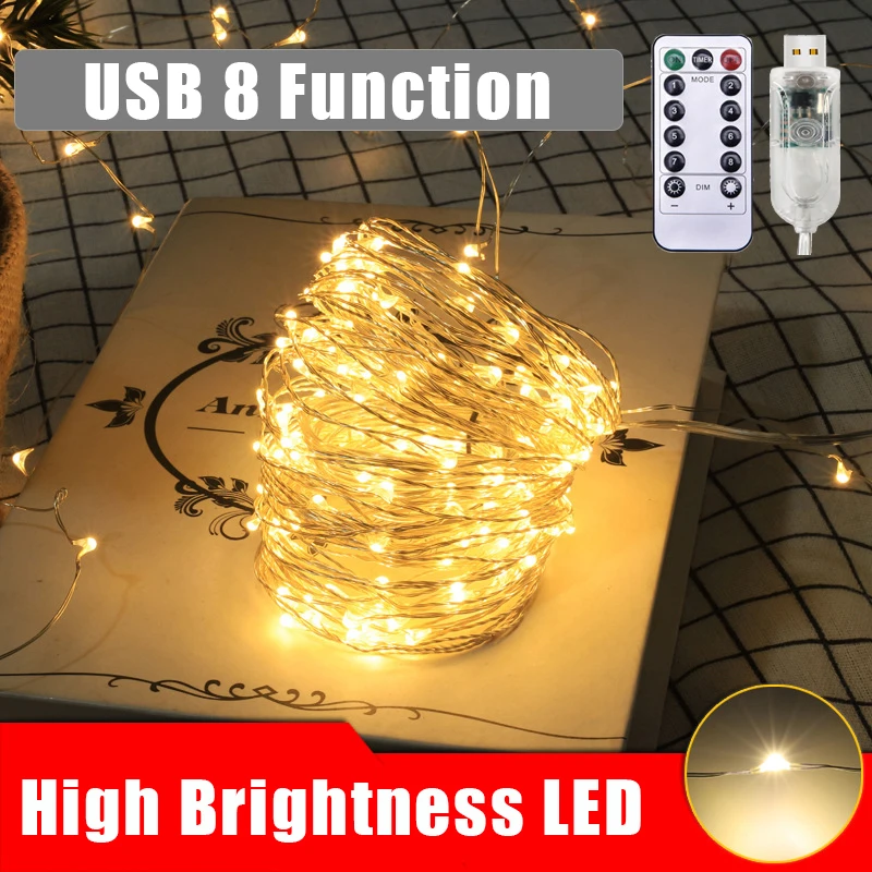 3M LED Curtain Garland On The Window USB Power Fairy Lights Festoon With Remote New Year Garland Led Lights Christmas Decoration