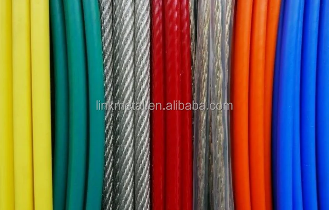 PVC coated 6*19/7*19 steel wire rope factory