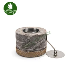 2023 New Design Western hot selling Concrete Mini Tabletop table top Portable Bio-ethanol Alcohol Fire place burner Fireplaces