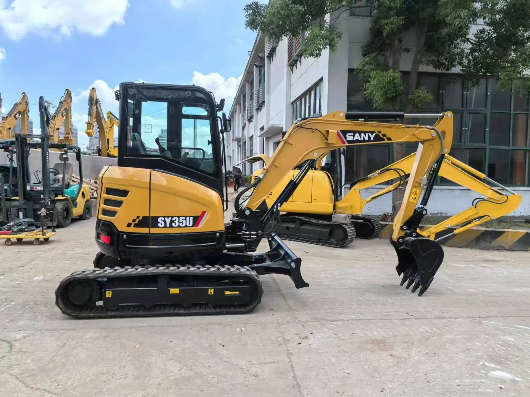 SANY SY35U 3.5ton Mini excavator Sany 35U rubber track mini digger ERP CE Tier 4 Chinese cheap excavator SANY SY35U