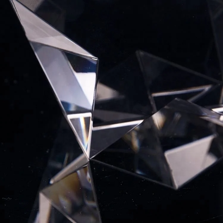 Honor of crystal Fashion Star Shape Design K9 Хрустальная награда сувенир для делового подарка