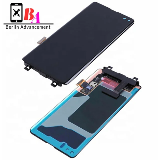 New lcd with touch have frame For Samsung S10  lcd part with frame