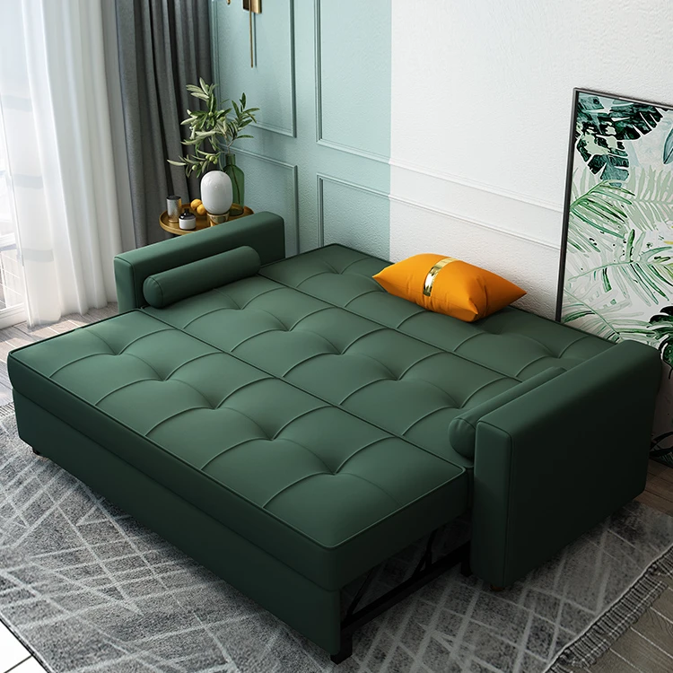 Modern Space Multi-purpose Sofa Bed Living Room Furniture Saving Fabric Reclining Come Sofabed Folding Foldable Bed Tianjin