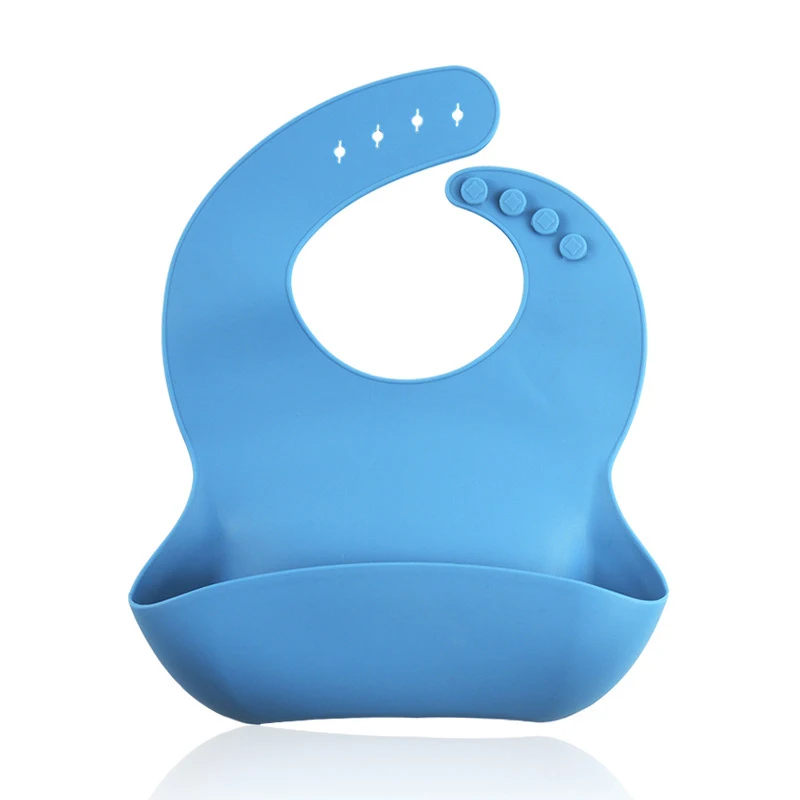 
Multicolor soft silicone waterproof Blank Baby Bibs Manufacturer Fashionable Adjustable Feeding Tools Toddlers Bibs 