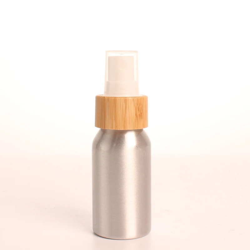 40ml Lovely Style Portable Aluminium Bottle Eco-friendly Bamboo Sprayer Spraying Bottle Face Spraying Bottle