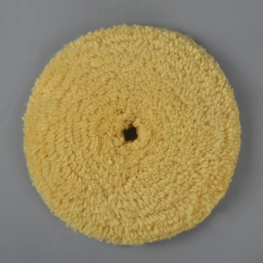 7 inch 180 mm Double face Wool Buffer Pad Double-side wool polishing pad 3m quality pad  with M14, M16 5/8'-11
