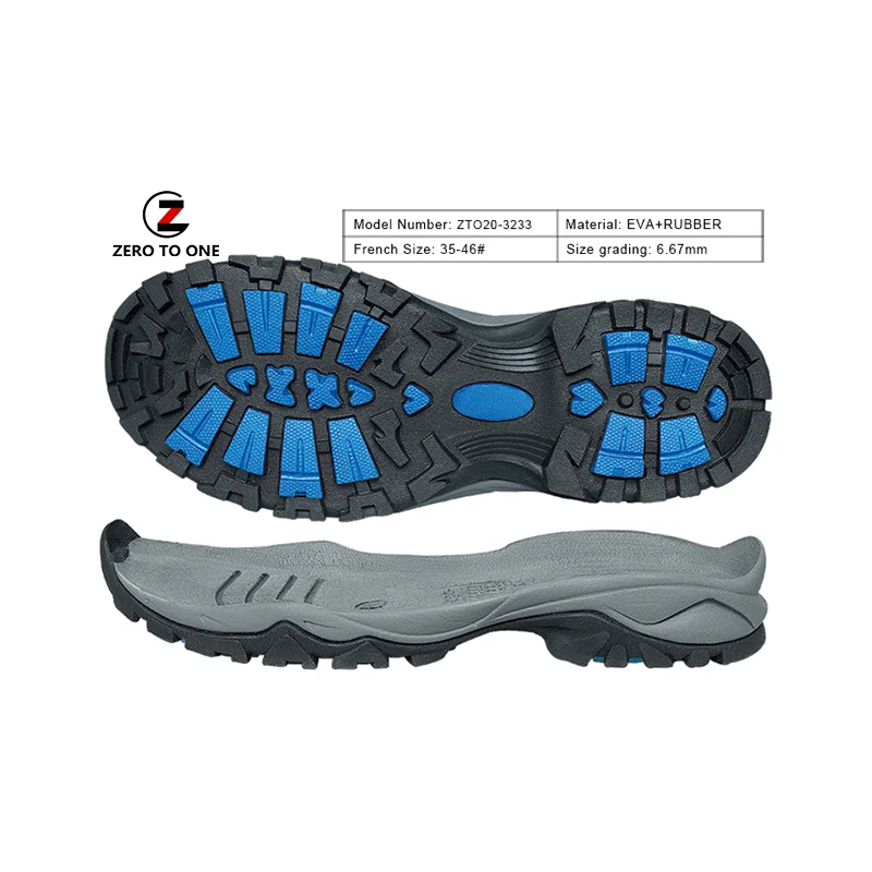 ZTO Quality Primacy High Tenacity Military-Safety Shoes Soles For Boy Comfort Eva Rubber Shoe Sole