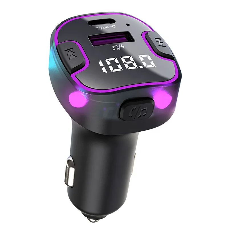 OEM Car Bluetooth FM Transmitter 3.1A Fast Charging Google Assistant Car MP3 Player FM Transmitter Radio for Car