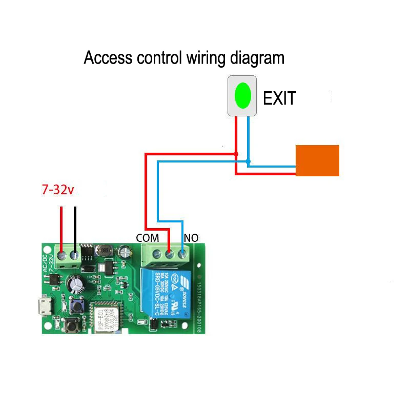 eWelink   APP  5-32V relay mobile phone module APP remote control WIFI point move switch