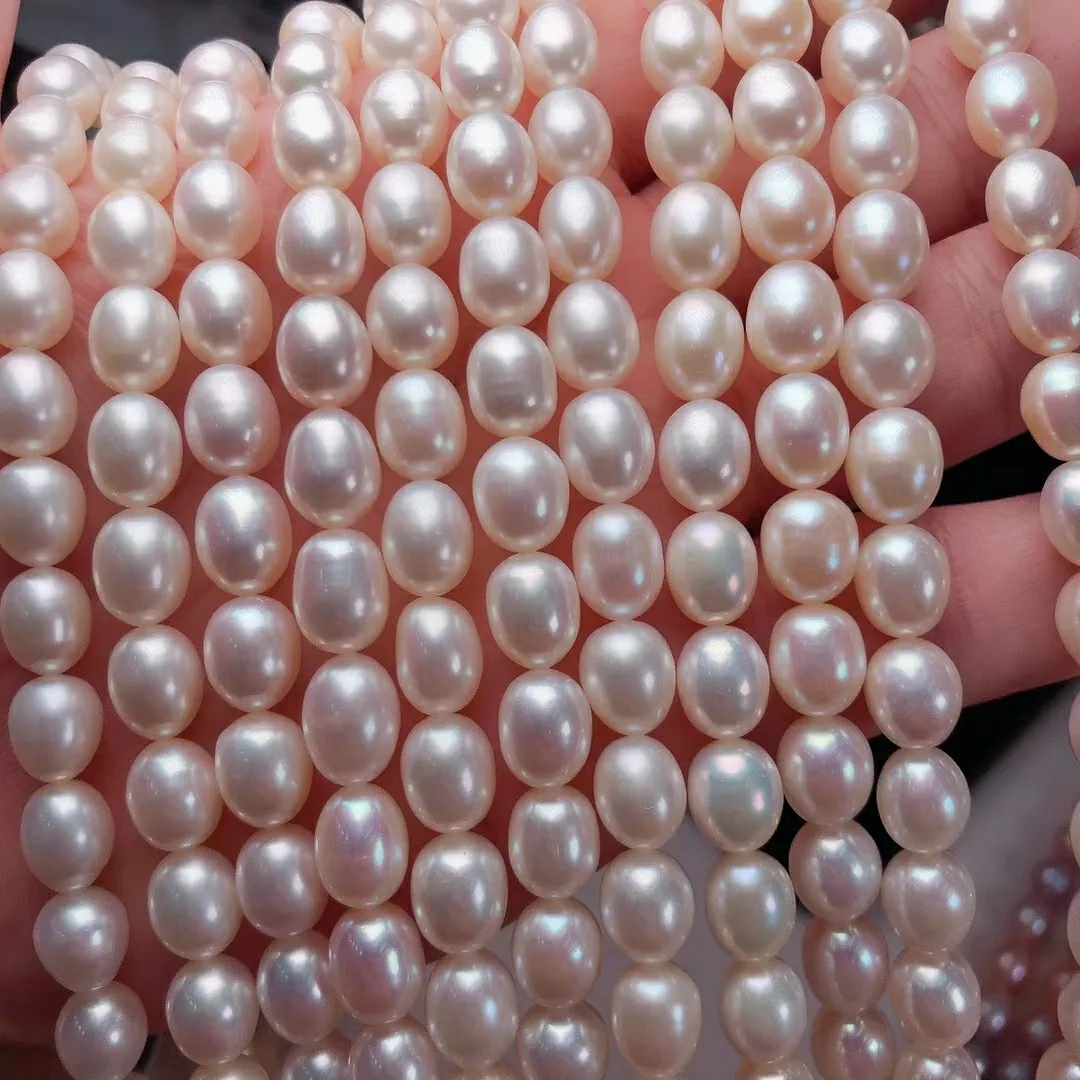
Rice Beads Wholesale Most Popular Topping Pearls Fresh Water Basically Flawless Loose Pearl 