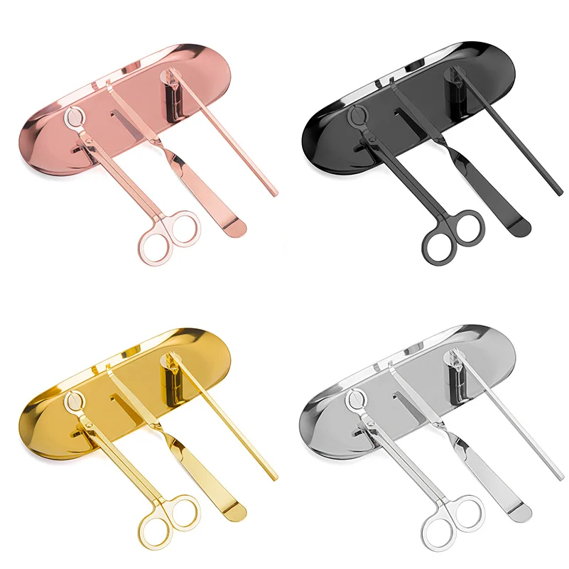 Factory stainless steel 4pcs/set candle accessory  Candle Snuffers candle cutter tool Wick Trimmer set