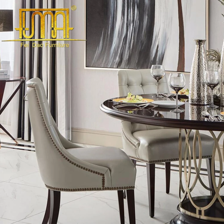 Fashionable design holiday 5 star hotel chair restaurant furniture set