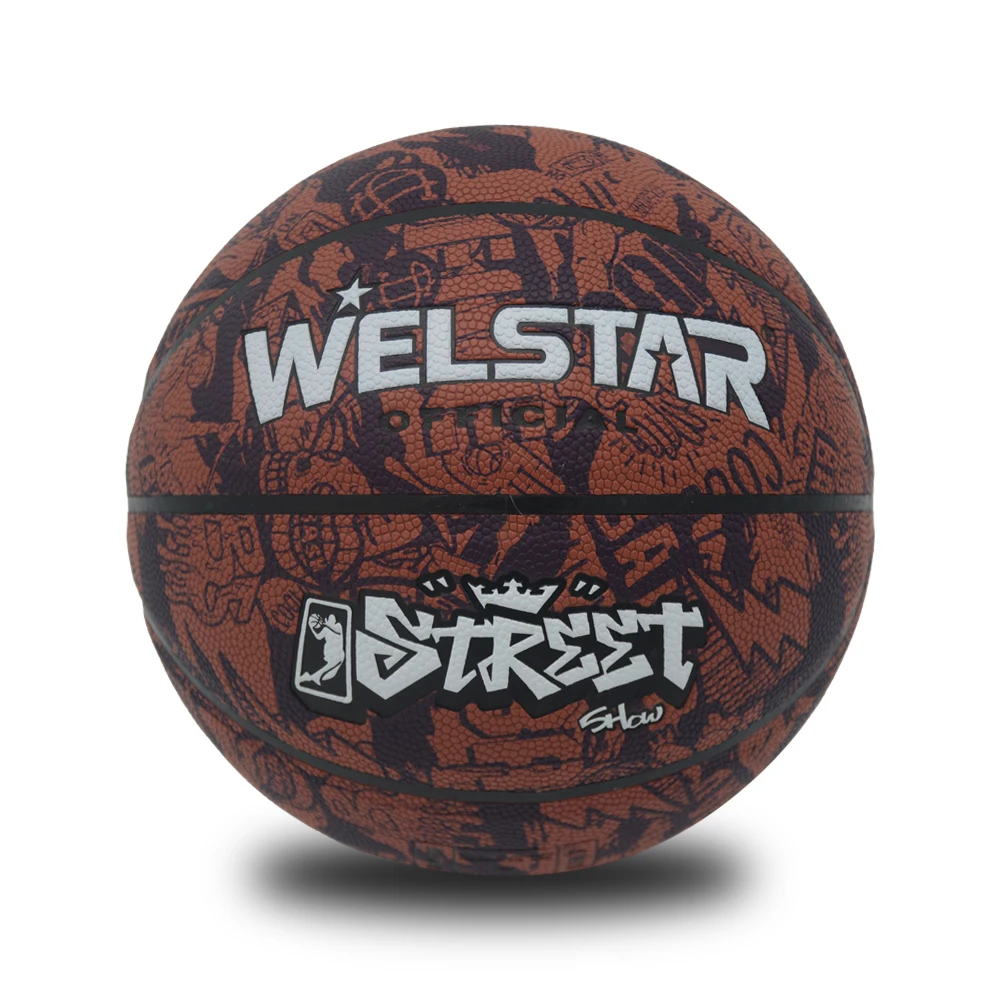Best selling Custom basketball Soft Hygroscopic PU leather basketball Official Size 7 training Laminated basketball