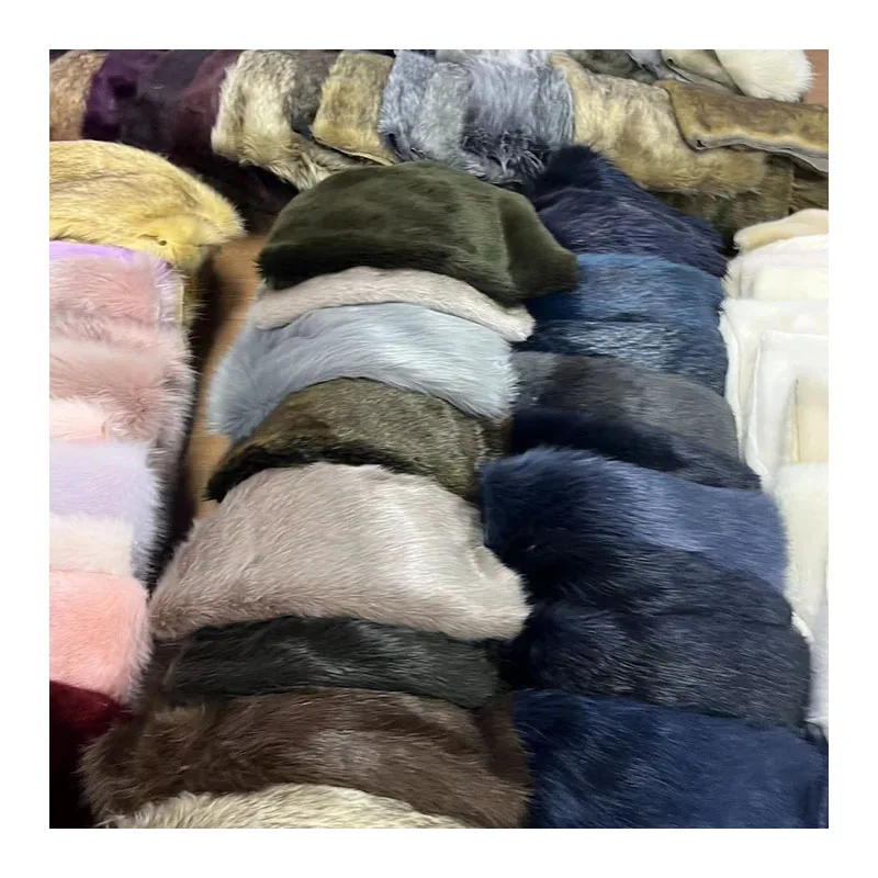 Ткани из искусственного меха енота разного типа с длинным ворсом, распродажа для одежды