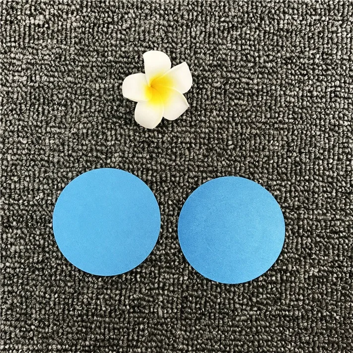 Fashion Satin Sexy Nipple Covers Round Shape Nipple Stickers Pasties Wholesale Chest Stickers