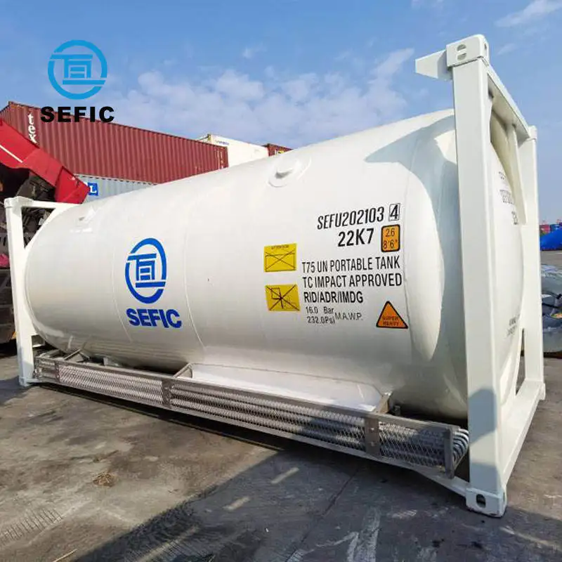 Asme 20 футов криогенный контейнер для хранения жидкости Lox/lin/lar/lco2/СПГ транспортный