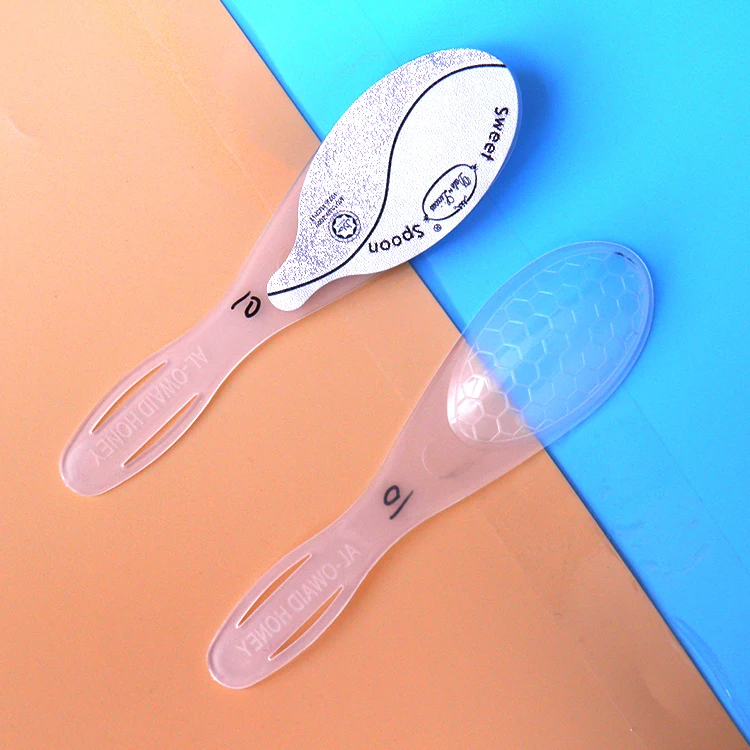 7g 10g transparent Mini disposable PP Plastic Measuring Honey Spoon with foil film