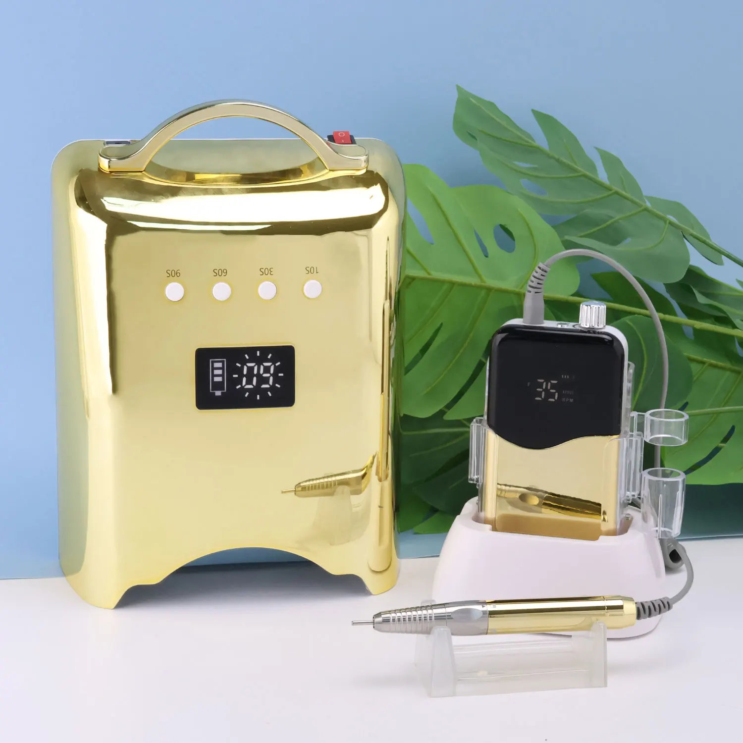 2024 New Arrivals 78w cordless Rechargeable led light nail drying gel nail polish uv led lamp for salon use