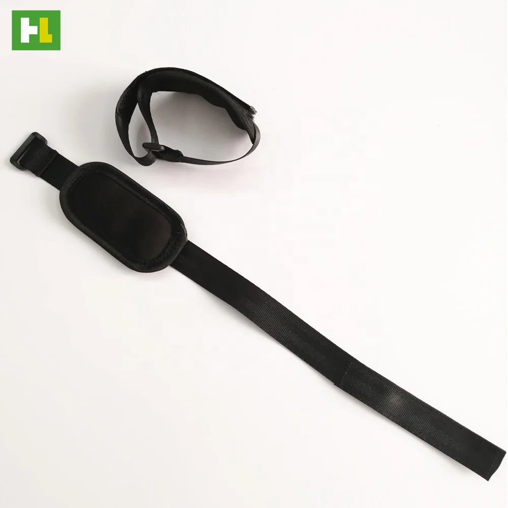 Factory direct sale soft nylon hook and loop holding strap with pad