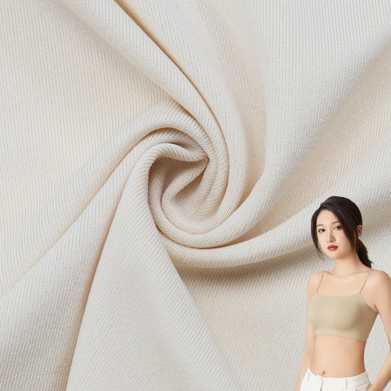 94% polyester 6% spandex stretch fabric 120/20 milk silk double elastic underwear, bra fabric