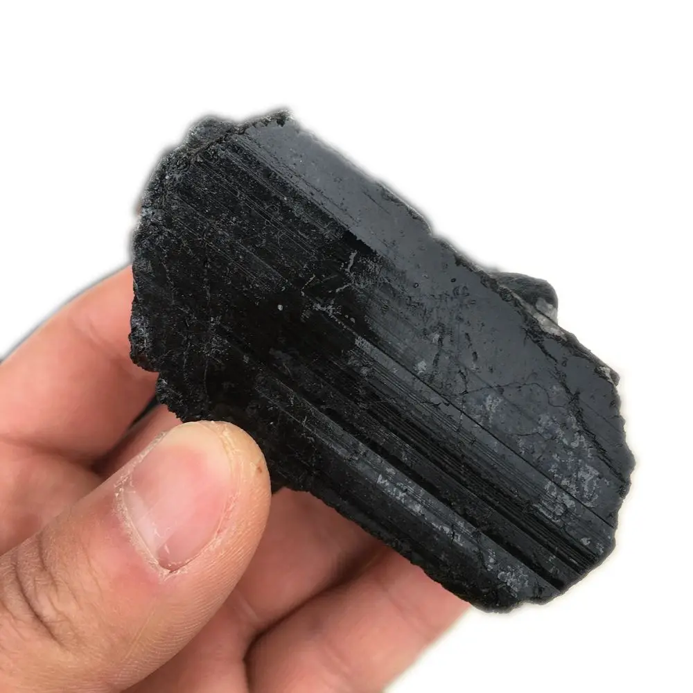 Natural Black Tourmaline Rough Stone Black Tourmaline Raw Black Tourmaline