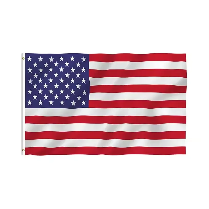 HN Factory Wholesale country white flag red cross Digital Printing 90*150cm USA Country Flag for Outdoor Events.