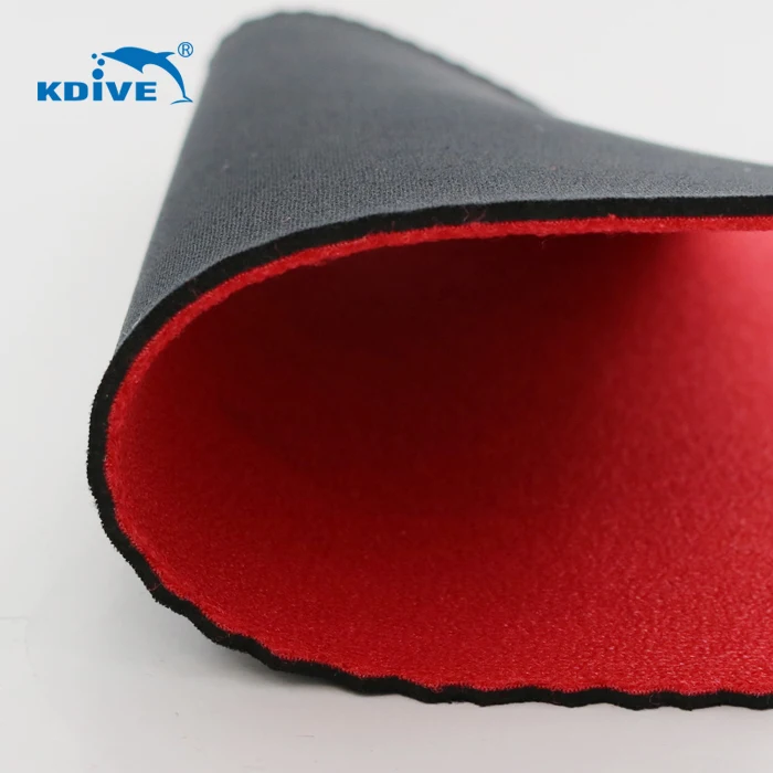 
1mm 1.5mm 2.5mm Neoprene Rubber Sheet Laminated Fabric For Surfing Products 