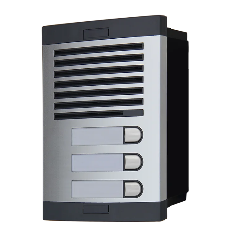 
3 Way Door Entry Kit 4+n Wiring Aluminum Panel Metal Push Button Embedded/Surface Installation Citymax 